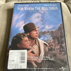 DVD original packaging, dent in the package upper right hand back corner.